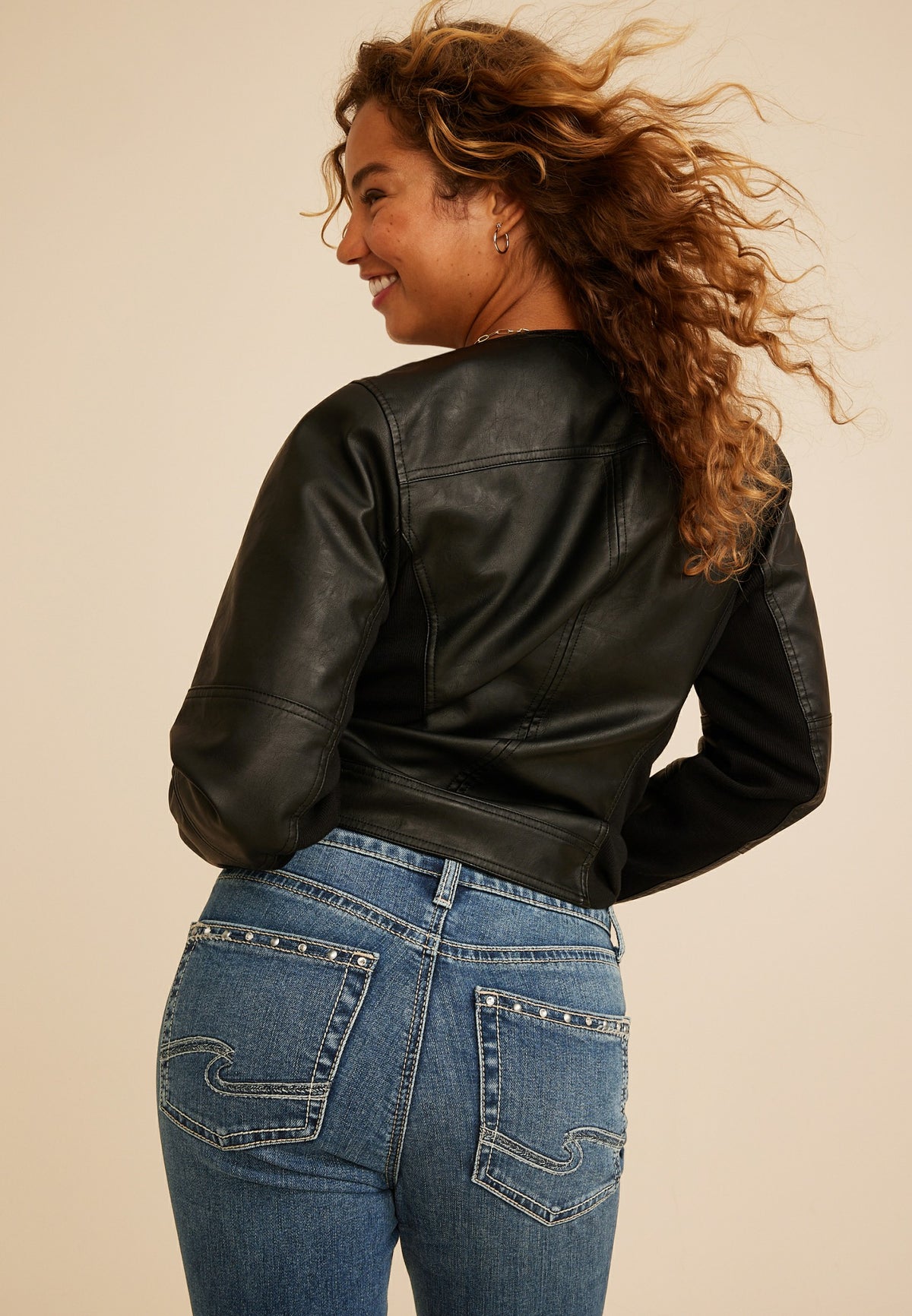 Silver Jeans Co.® Avery Curvy High Rise Embellished Slim Boot Jeans