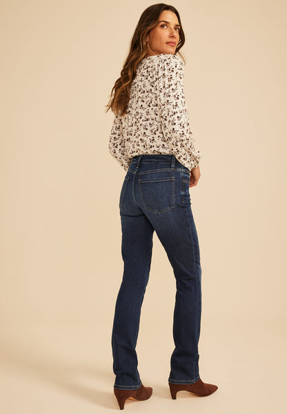 Everflex™ Curvy Mid Rise Dark Slim Boot Jean