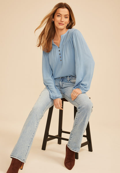 KanCan™ Low Rise Contrast Piecing Bootcut Jean