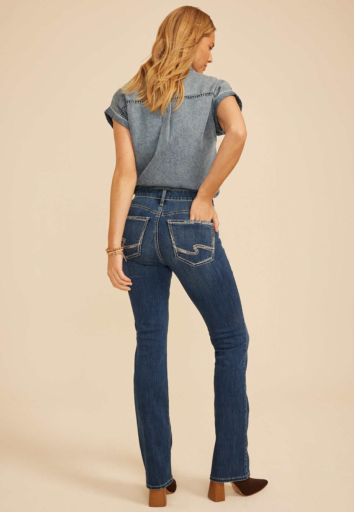 Silver Jeans Co.® Avery Curvy High Rise Slim Boot Jean