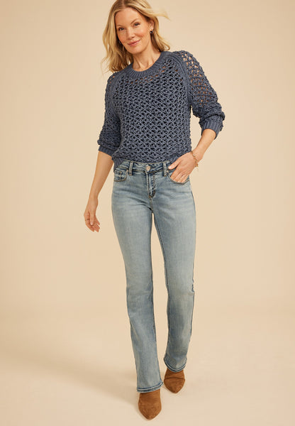 Silver Jeans Co.® Elyse Comfort Mid Rise Slim Boot Jean