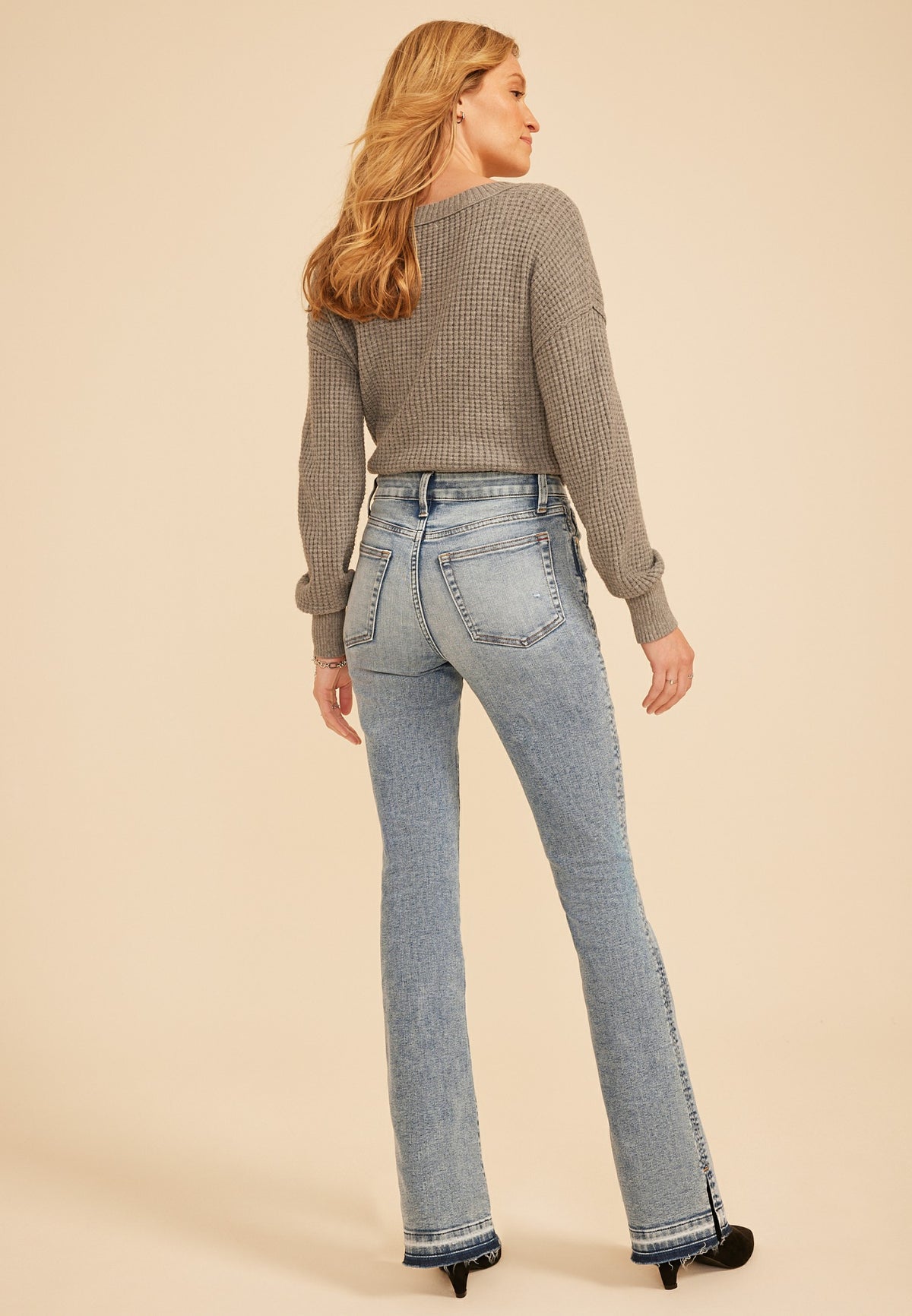edgely™ High Rise Released Hem Bootcut Jean
