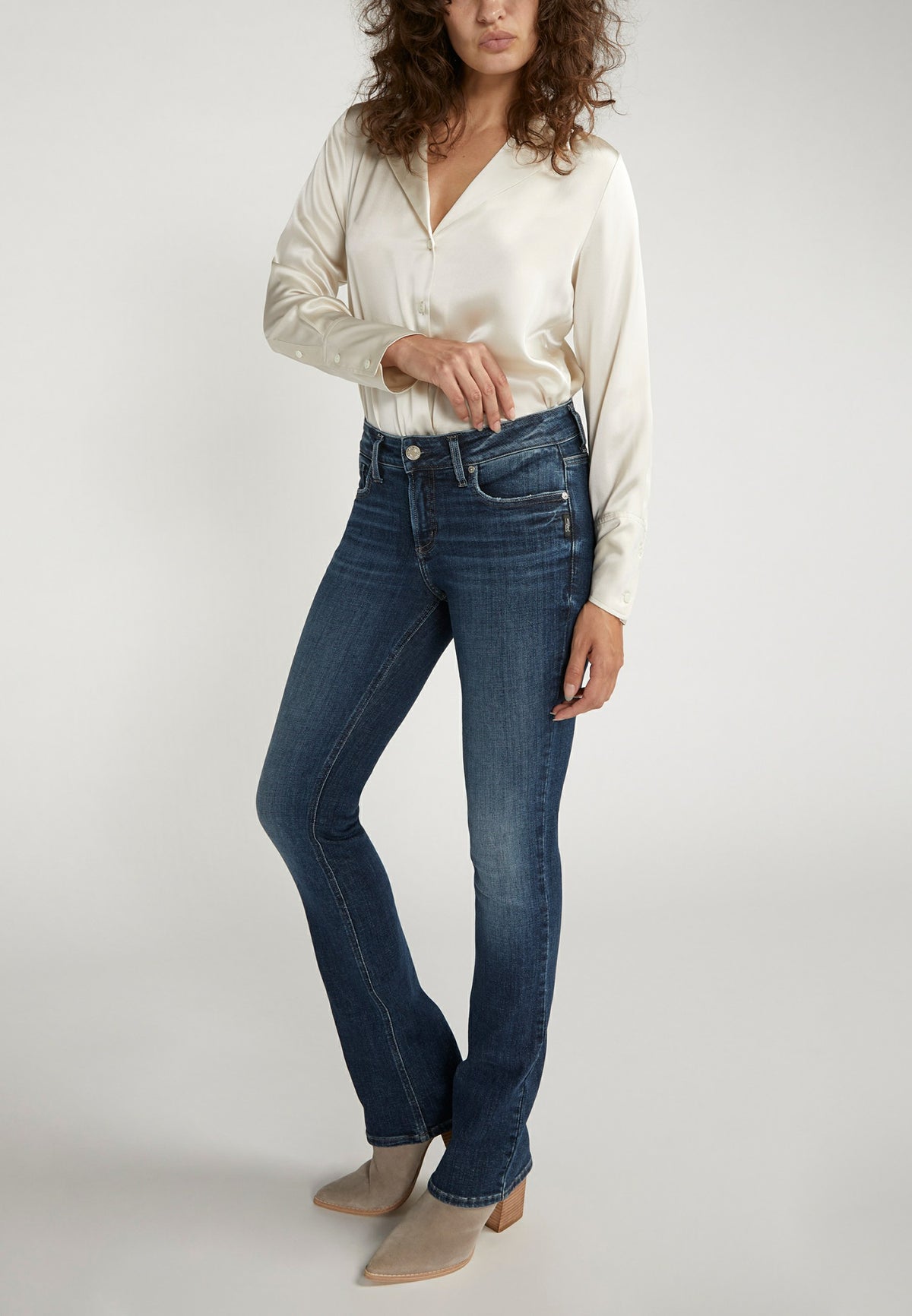 Silver Jeans Co.® Elyse Comfort Mid Rise Slim Boot Jean