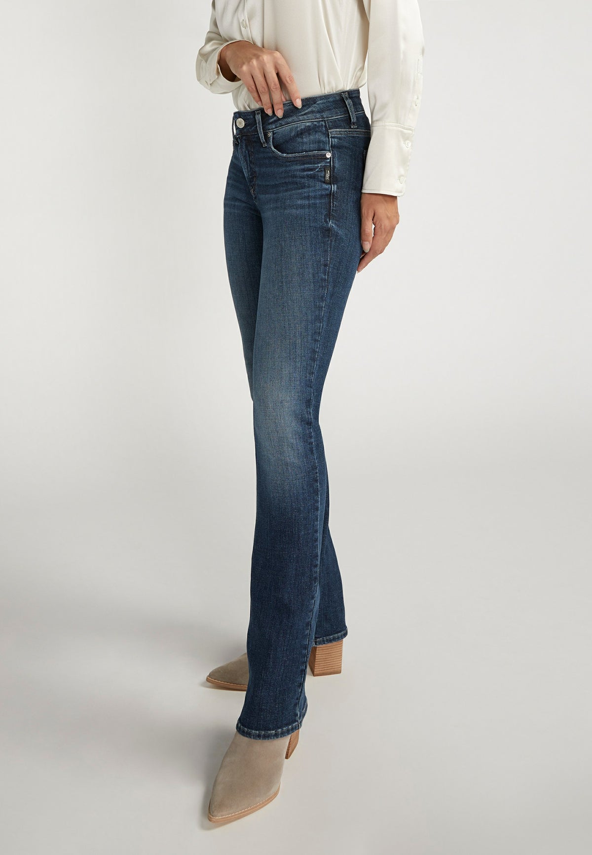 Silver Jeans Co.® Elyse Comfort Mid Rise Slim Boot Jean