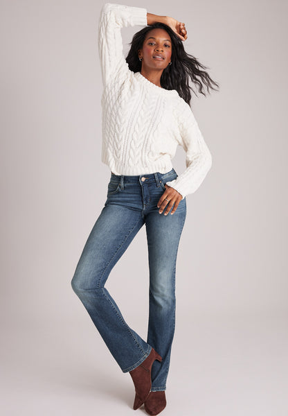 Everflex™ Mid Rise Slim Boot Jean