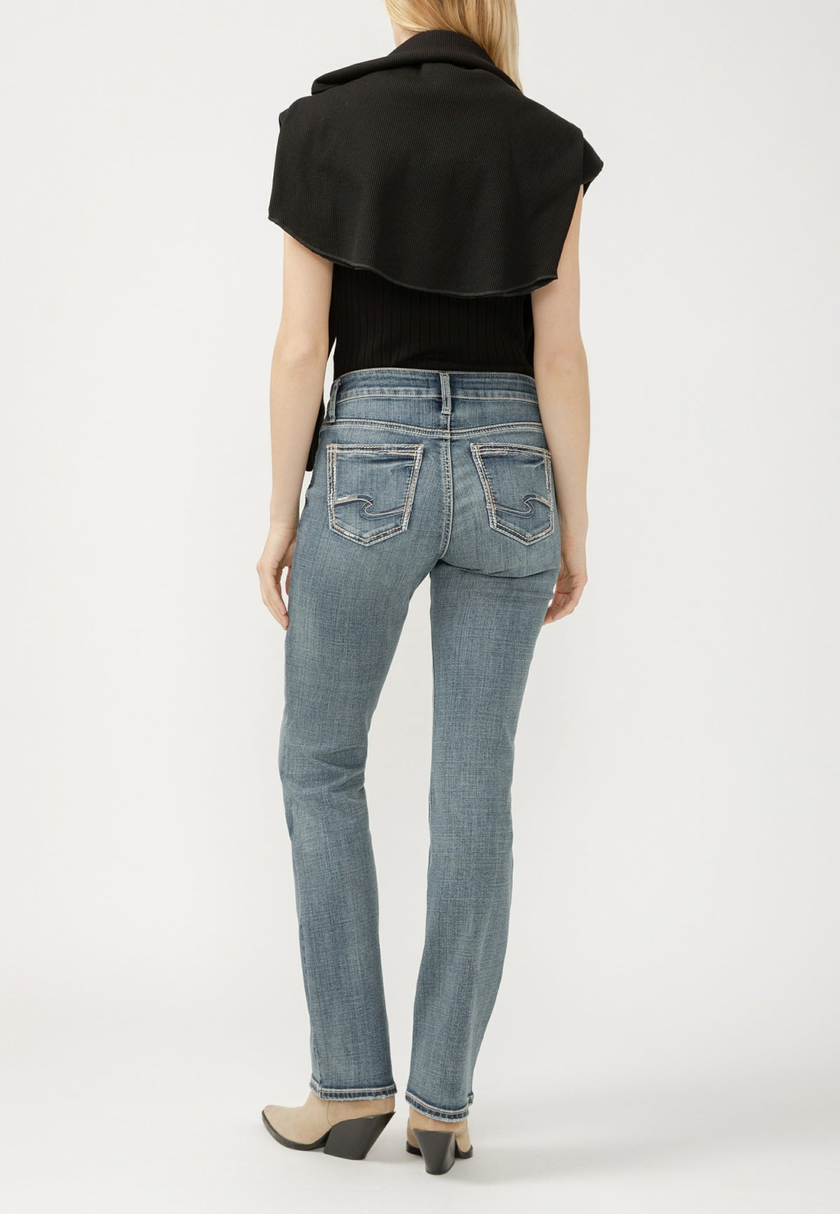 Silver Jeans Co.® Elyse Curvy Mid Rise Luxe Stretch Bootcut Jean