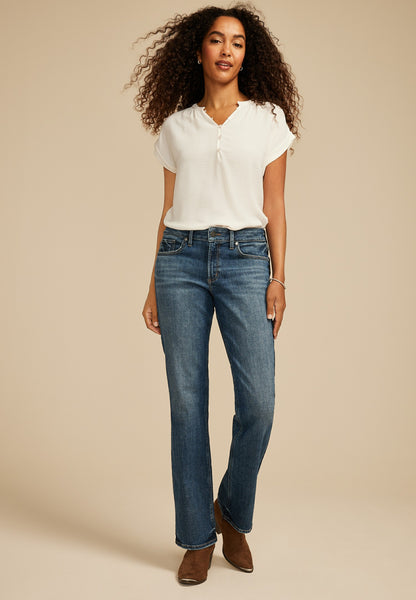 Silver Jeans Co.® Suki Curvy Mid Rise Slim Boot Jean