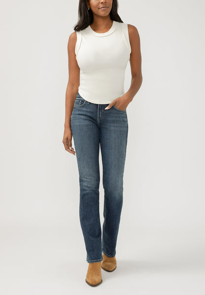 Silver Jeans Co.® Suki Curvy Mid Rise Luxe Stretch Slim Boot Jean