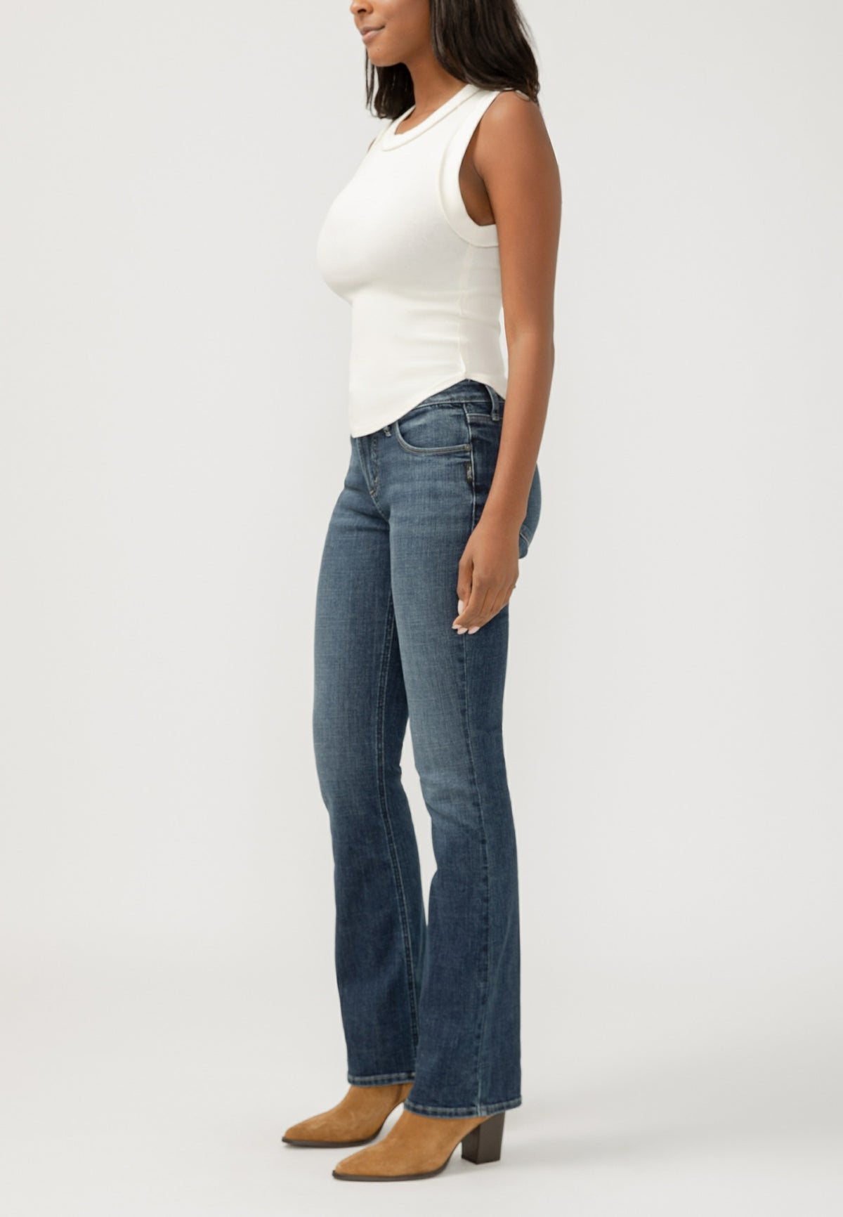 Silver Jeans Co.® Suki Curvy Mid Rise Luxe Stretch Slim Boot Jean