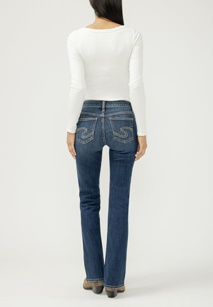 Silver Jeans Co.® Suki Curvy Mid Rise Luxe Stretch Thick Stitch Bootcut Jean