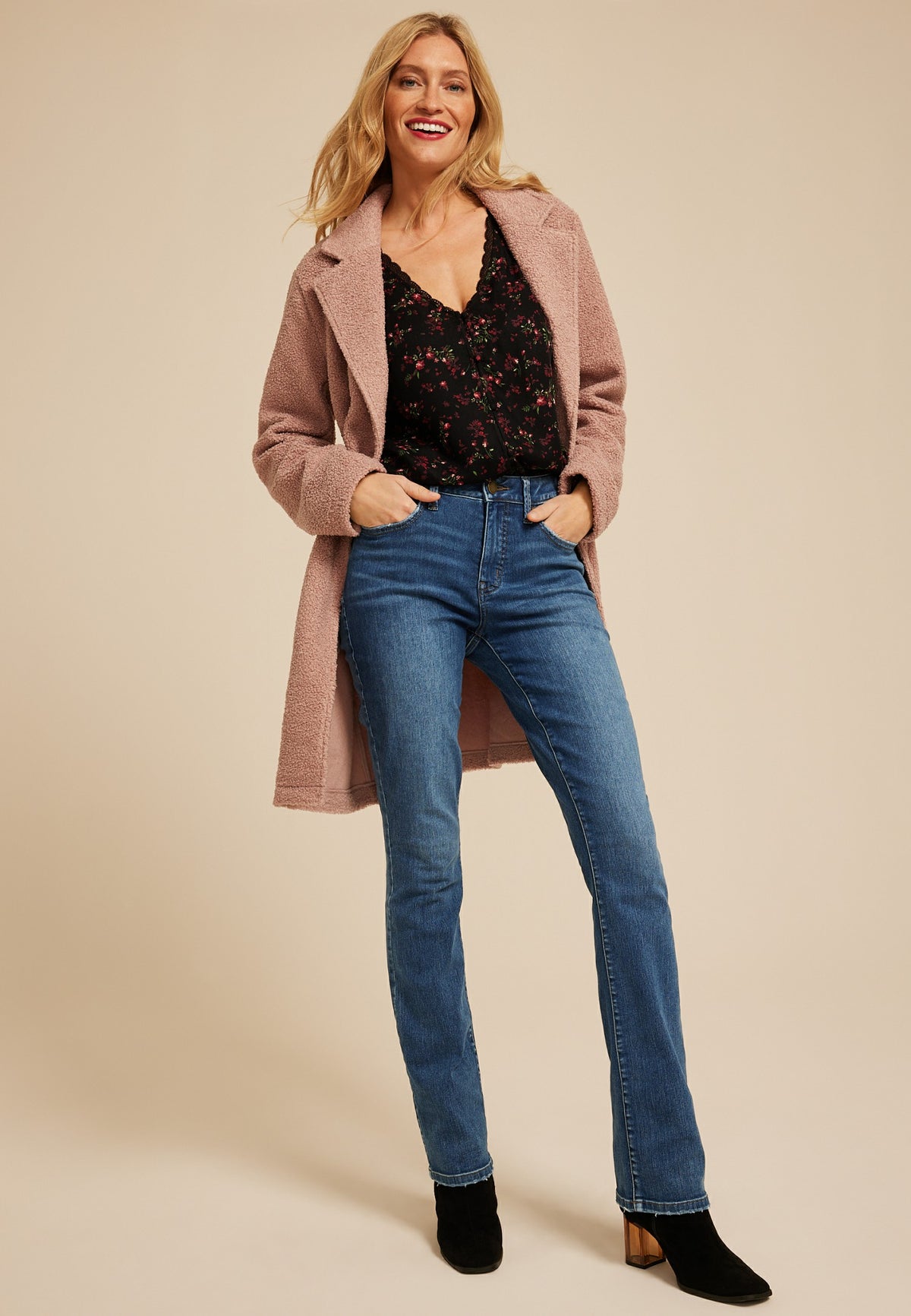 Everflex™ High Rise Back Dart Slim Boot Jean