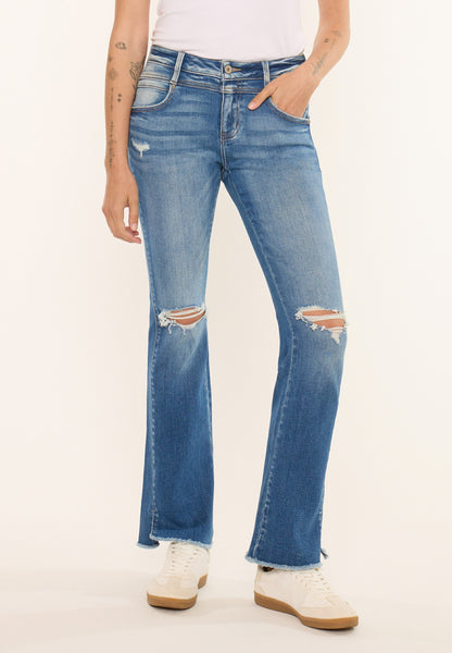 KanCan™ Mid Rise Twisted Seam Bootcut Jean