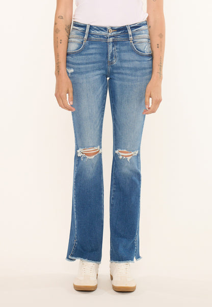 KanCan™ Mid Rise Twisted Seam Bootcut Jean