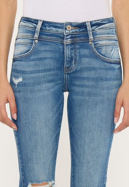 KanCan™ Mid Rise Twisted Seam Bootcut Jean