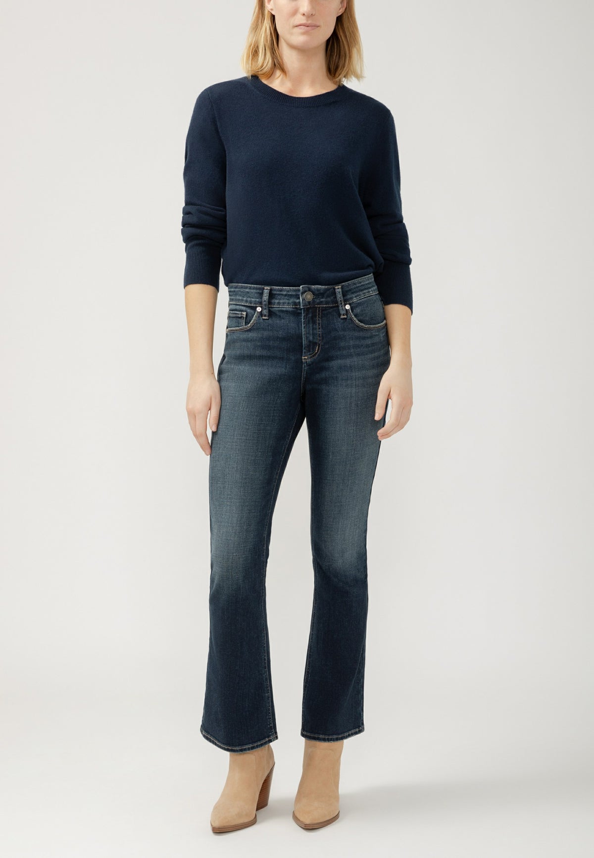 Silver Jeans Co.® Elyse Curvy Mid Rise Bootcut Jean