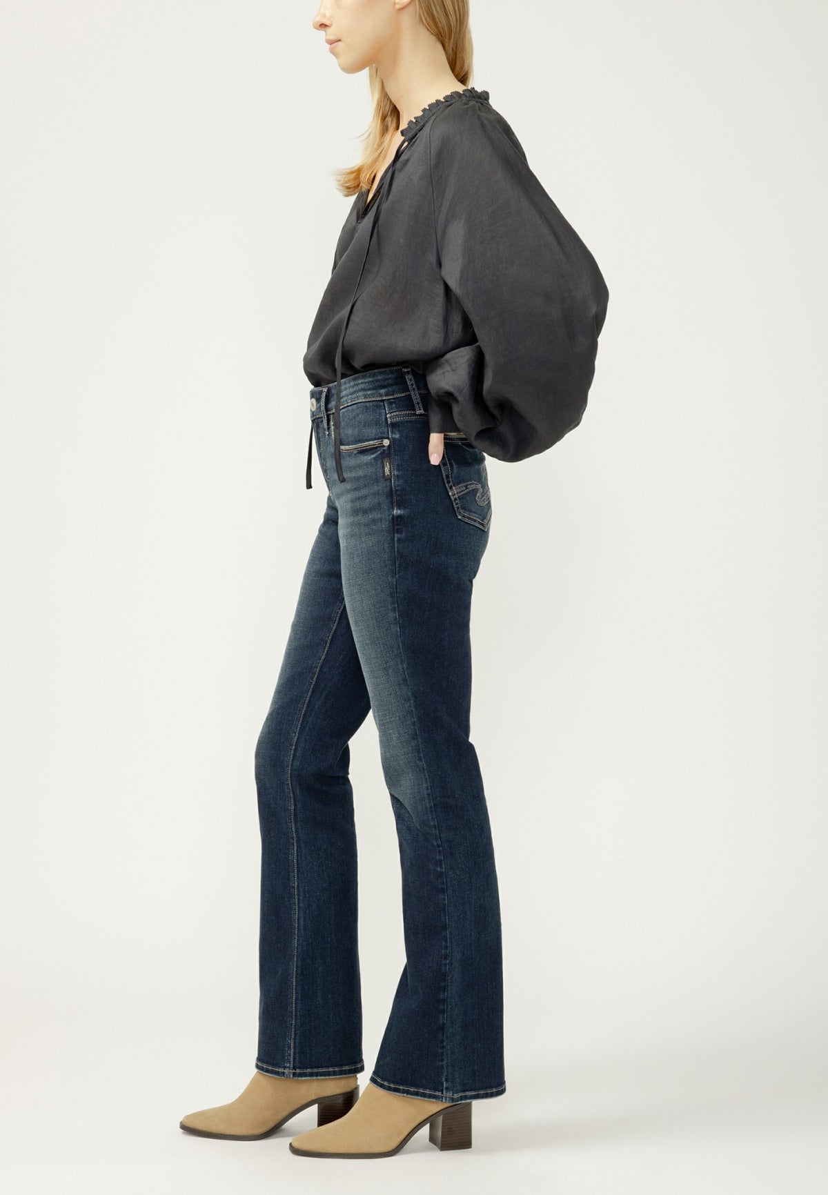 Silver Jeans Co.® Elyse Curvy Mid Rise Bootcut Jean