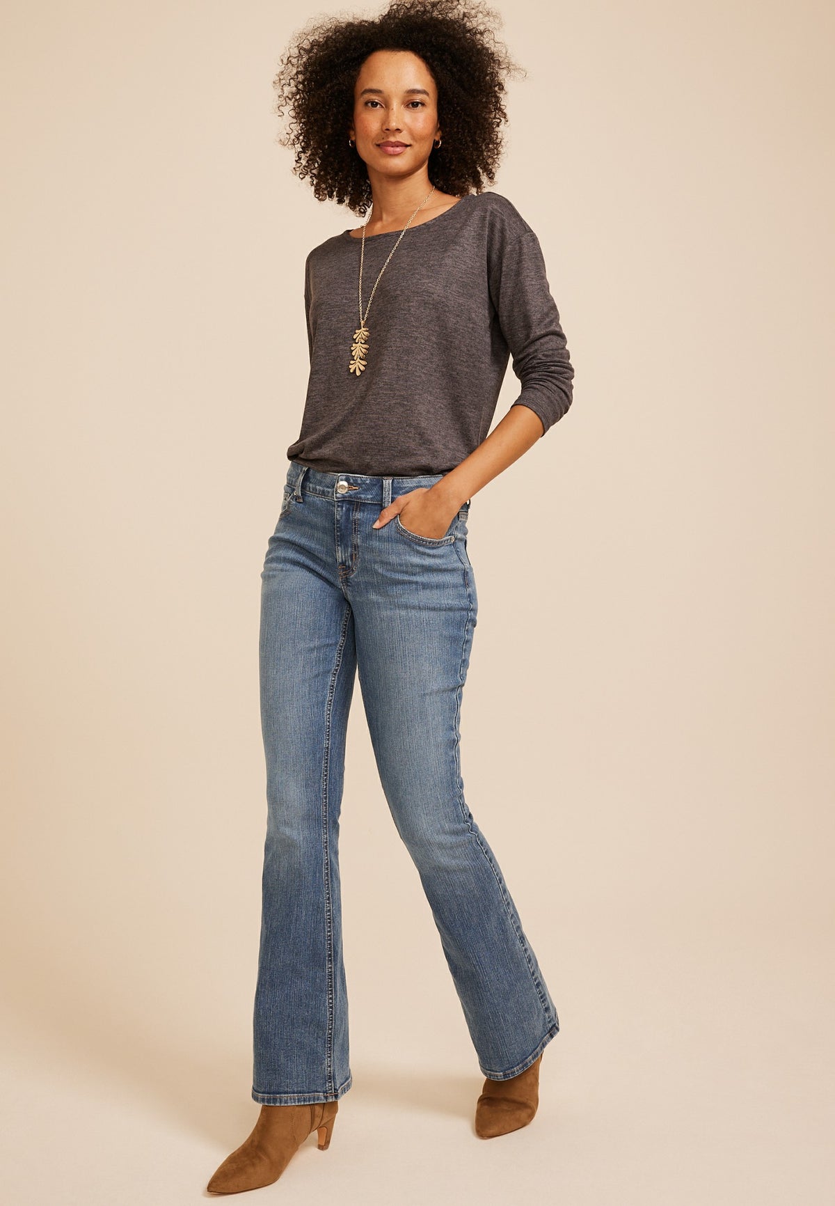 m jeans by maurices™ Classic Mid Rise Flare Jeans