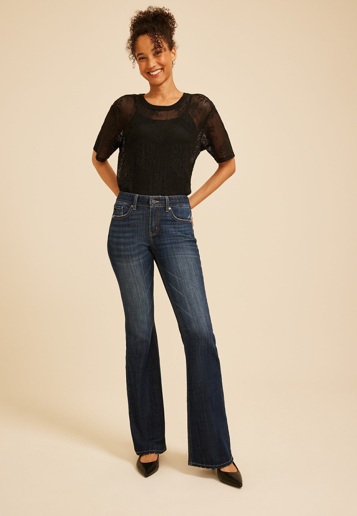 KanCan™ Mid Rise Flare Jean