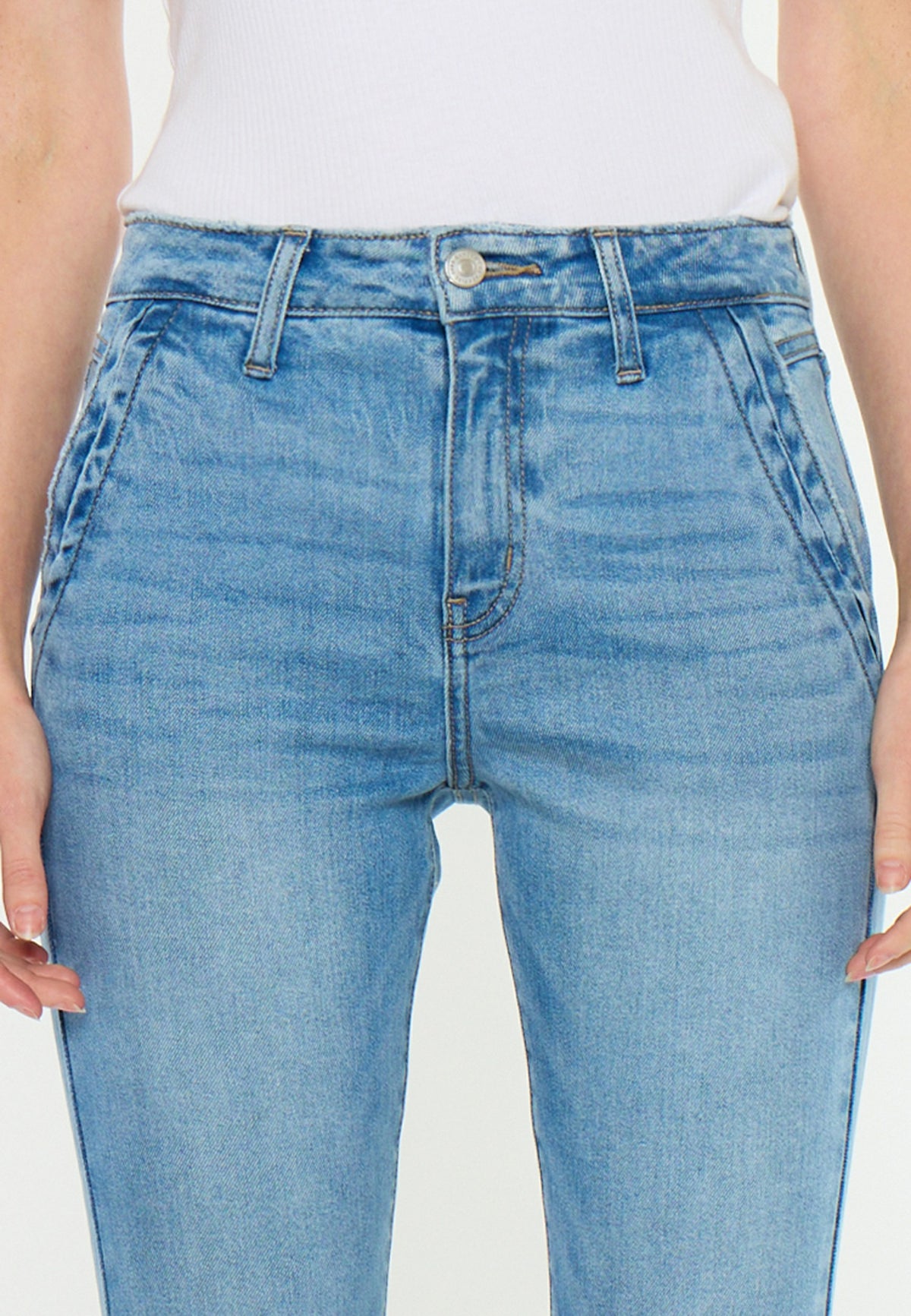 KanCan™ High Rise Trouser Pocket Flare Jean