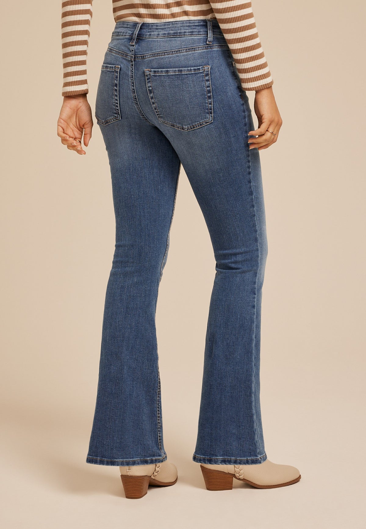 m jeans by maurices™ Classic Flare Mid Rise Jean
