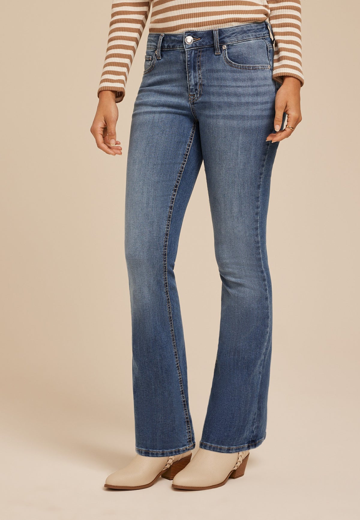m jeans by maurices™ Classic Flare Mid Rise Jean