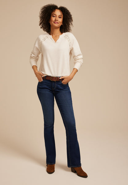 m jeans by maurices™ Classic Flare Mid Rise Jean