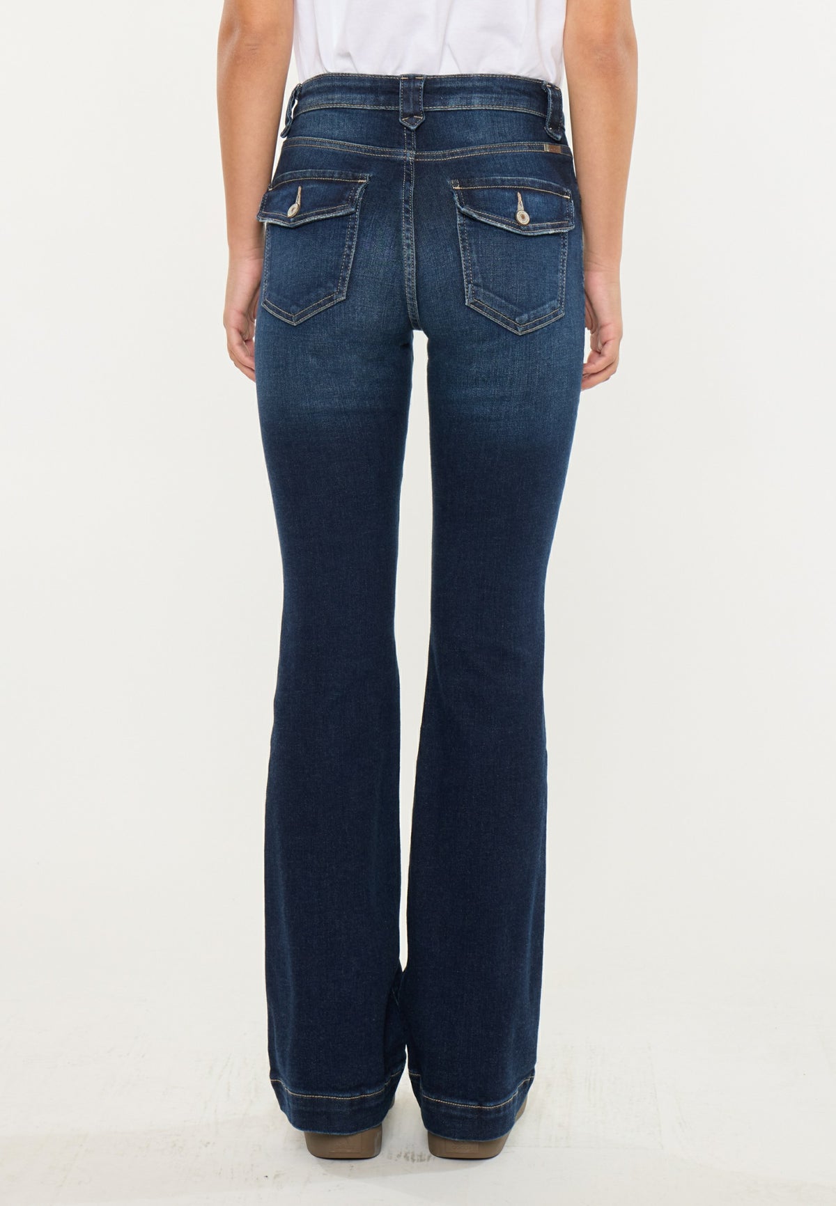 KanCan™ High Rise Pocket Flap Trouser Flare