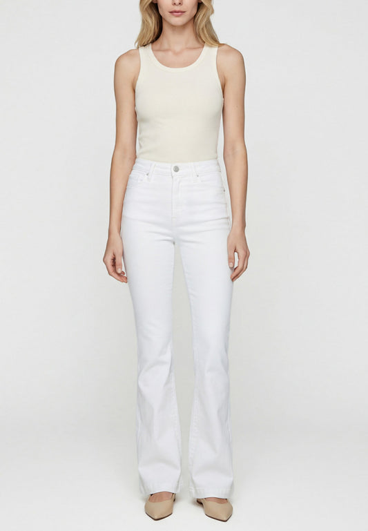 Silver Jeans Co.® Avery Curvy High Rise White Trouser Jean