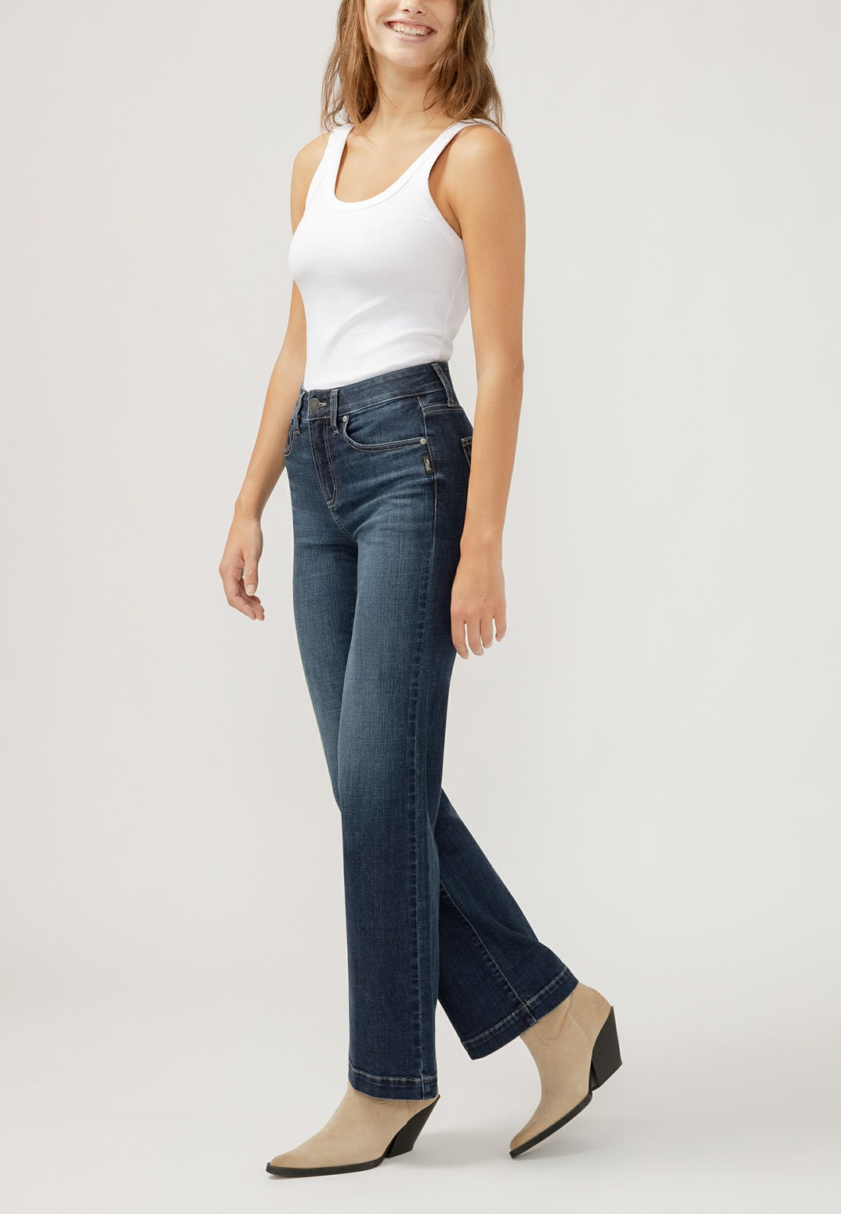 Silver Jeans Co.® Avery Curvy Luxe Stretch High Rise Trouser Jean
