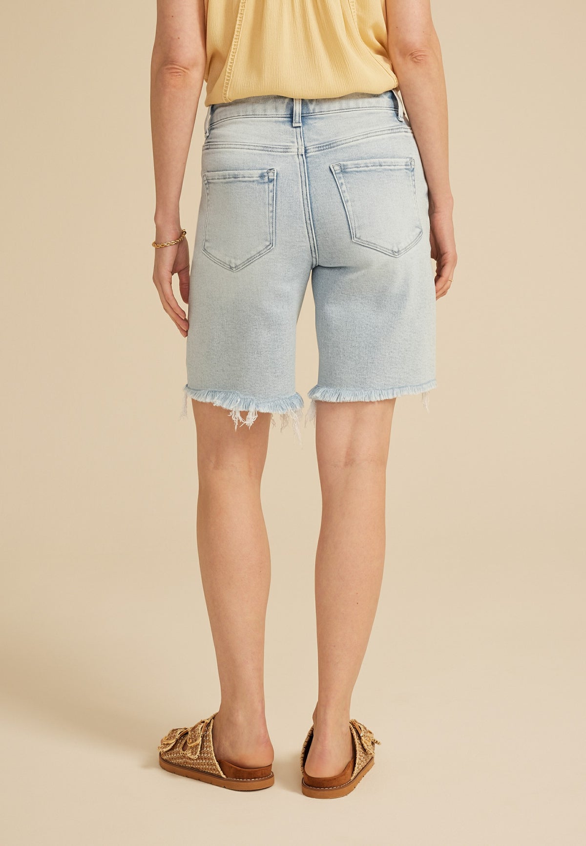 Flying Monkey™ Super High Rise Ripped Hem 9in Bermuda Short