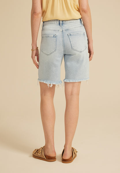 Flying Monkey™ Super High Rise Ripped Hem 9in Bermuda Short