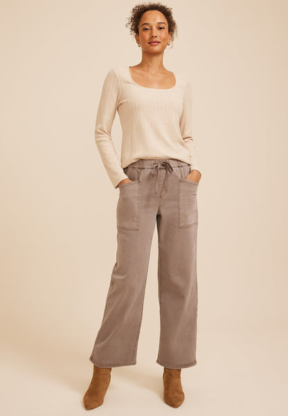 High Rise Wide Leg Weekender Pants