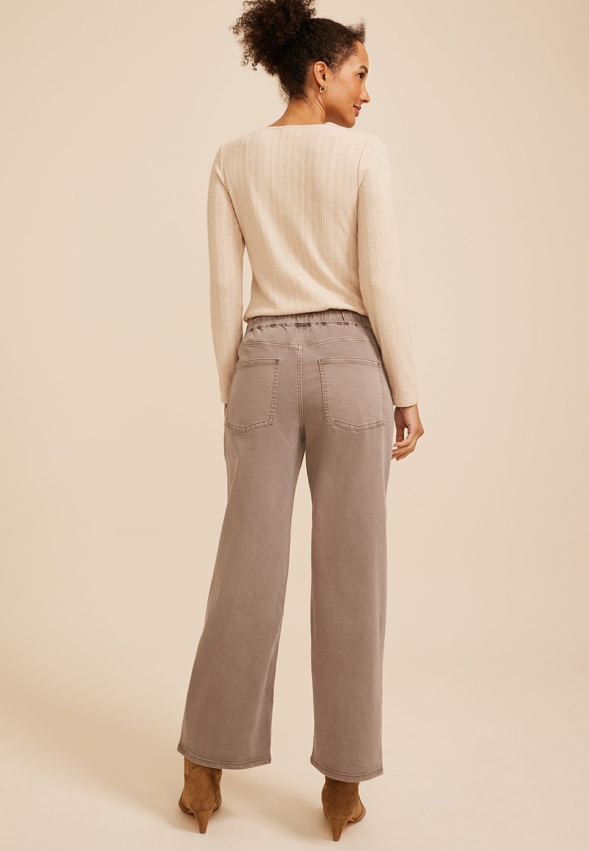 High Rise Wide Leg Weekender Pants