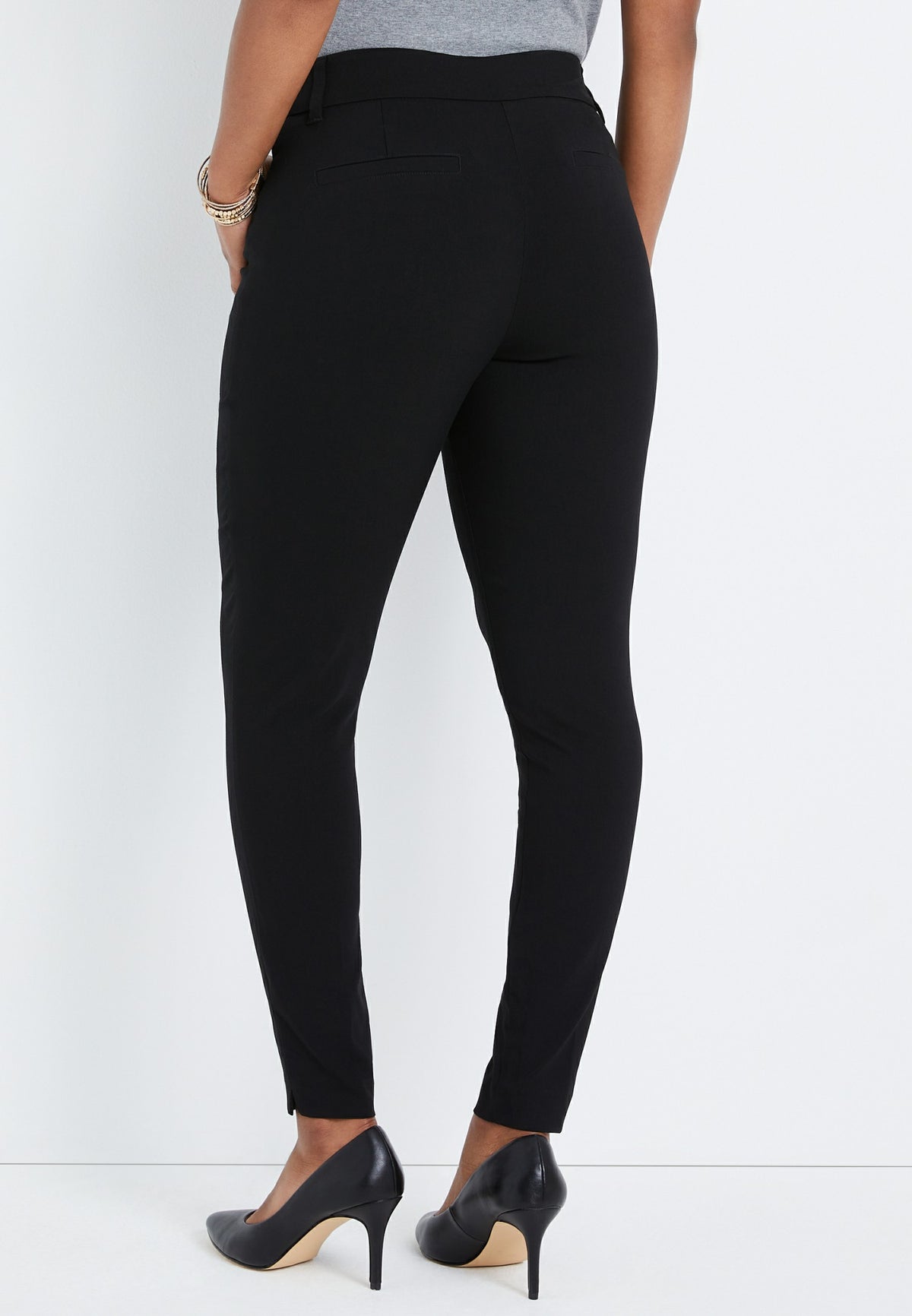 Pull On Bengaline Skinny Ankle Pant