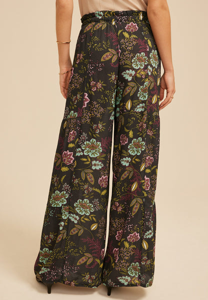 Printed Palazzo High Rise Pant