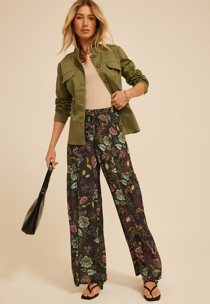 Printed Palazzo High Rise Pant