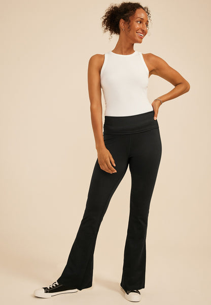 Luxe Foldover Waist Flare Legging