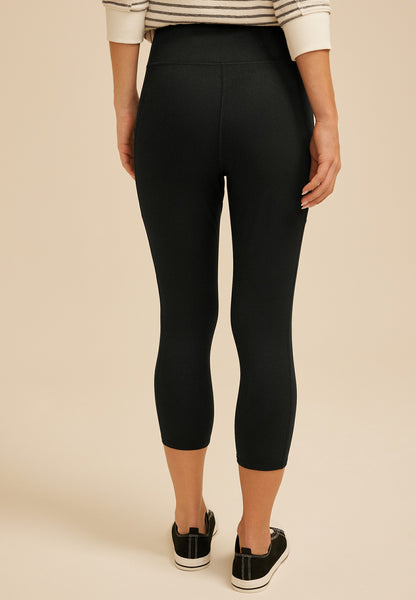 High Rise Pocket Luxe Capri Legging