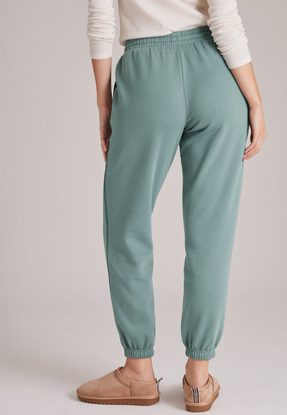 High Rise Whipstitch Jogger Pants