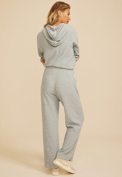 Cozy Waffle High Rise Wide Leg Pants