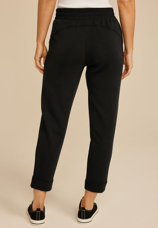Cloud Scuba Knit High Rise Tapered Pant
