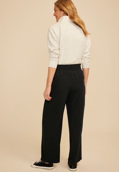 Tech Knit Pull On Wide Leg Pant