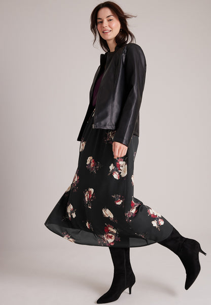 Floral High Rise Maxi Skirt