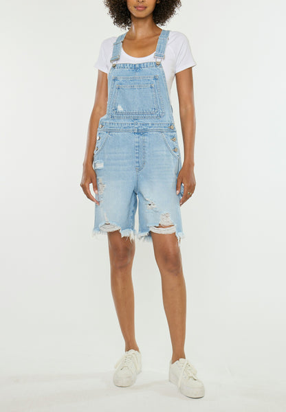 KanCan™ 90s Boyfriend Ripped Hem 7in Shortall
