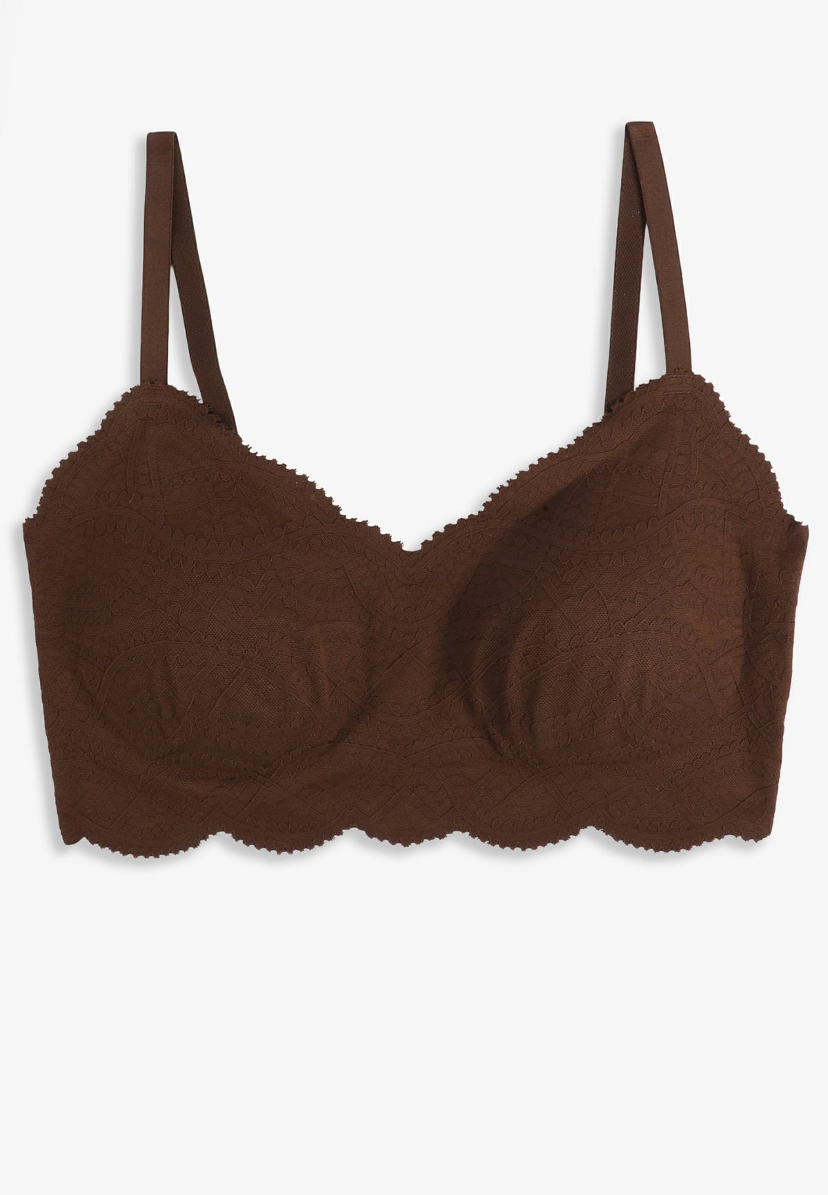 Invisibliss Lace Scalloped Edge Bralette