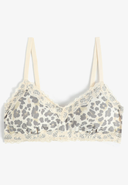 Simply Comfy Leopard V Neck Bralette