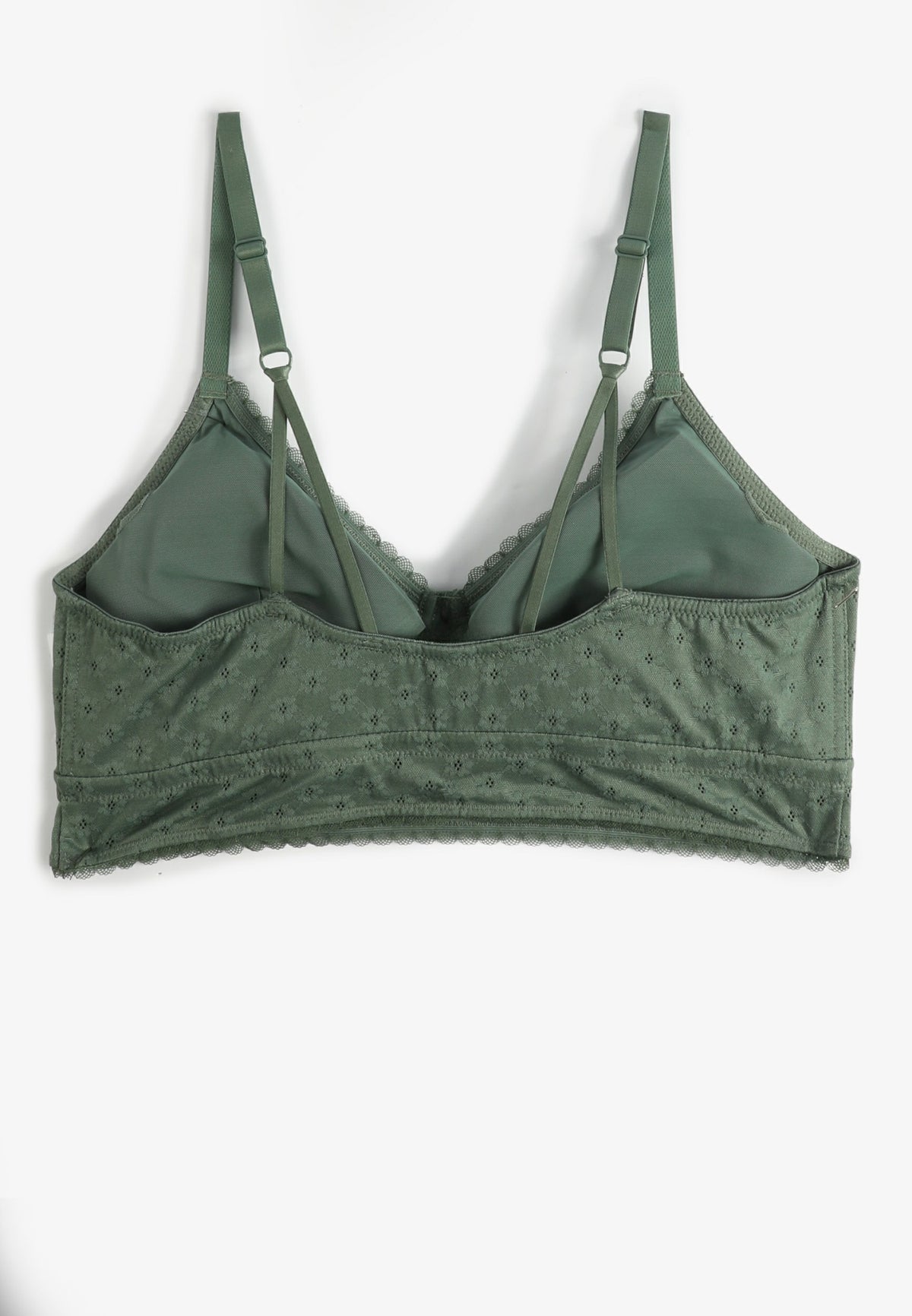 Vintage Lace Eyelet Jacquard Bralette