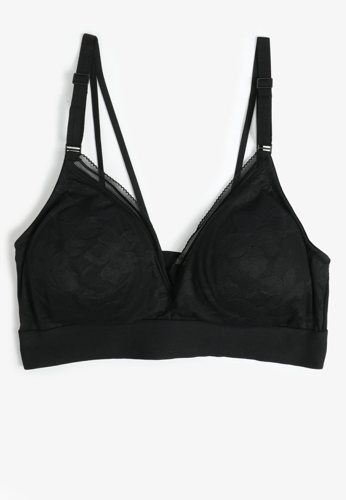 Vintage Lace Floral V Neck Bralette