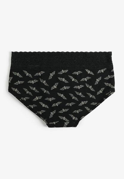 Simply Comfy Cotton Halloween Bat Boybrief Panty