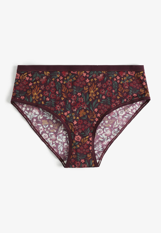 True Stretch Jersey Floral Print Hipster Panty